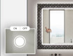 Hinterleuchteter dekorativer Spiegel für das Badezimmer - Golden Lines #4