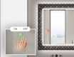 Hinterleuchteter dekorativer Spiegel für das Badezimmer - Golden Lines #5