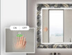 Hinterleuchteter dekorativer Spiegel für das Badezimmer - Goldy Palm #5