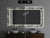 Hinterleuchteter dekorativer Spiegel für das Badezimmer - Goldy Palm #7