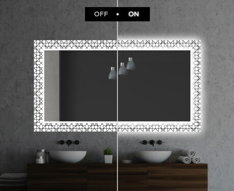 Hinterleuchteter dekorativer Spiegel für das Badezimmer - Industrial #7