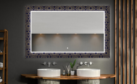 Hinterleuchteter Dekorativer Spiegel Für Badezimmer - Ornament