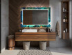Hinterleuchteter dekorativer Spiegel für das Badezimmer - Tropical #12