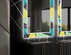 Dekorativer Spiegel mit LED-Beleuchtung für das Esszimmer - Abstract Geometric #11