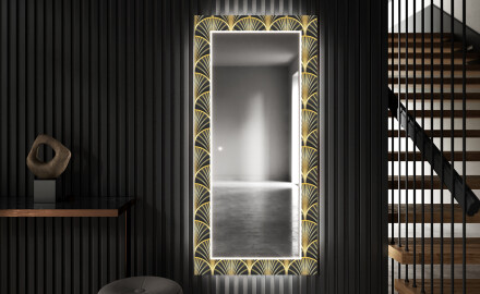 Dekorativer Spiegel Mit LED-beleuchtung Für Den Flur -Art Deco