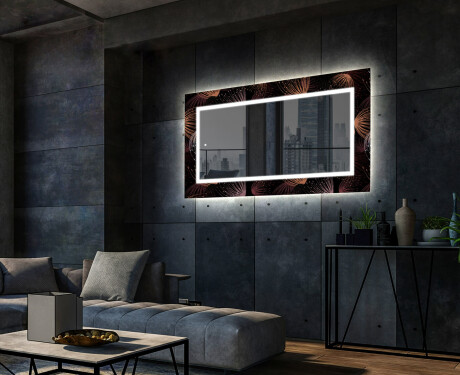 Dekorativer Spiegel mit LED-Beleuchtung für das Wohnzimmer - Dandelion #2