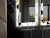 Dekorativer Spiegel mit LED-Beleuchtung für das Esszimmer - Geometric Patterns #11