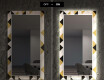 Dekorativer Spiegel mit LED-Beleuchtung für das Esszimmer - Geometric Patterns #7