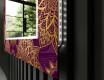 Dekorativer Spiegel mit LED-Beleuchtung für das Wohnzimmer - Gold Mandala #11