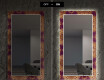 Dekorativer Spiegel mit LED-Beleuchtung für das Wohnzimmer - Gold Mandala #7