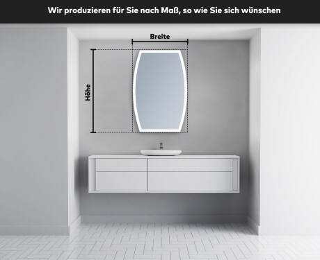 Unregelmäßige großer Wandspiegel M222 #4