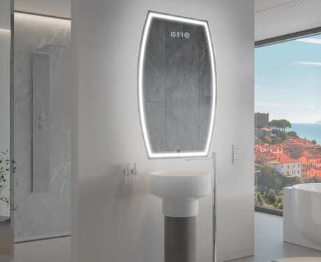 Unregelmäßiger Spiegel mit LED Beleuchtung M223 #9
