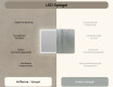 Abgerundeter Badspiegel mit LED Beleuchtung 100x70cm mit Dual color, Touch Schalter, Heizmatte, Bluetooth-Lautsprecher - L141 #7