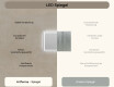 Rechteckiger Badspiegel 70x50cm mit LED Beleuchtung mit Dual color, Touch Schalter, Heizmatte - L49 #7