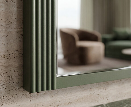 Moderner Spiegel mit lackiertem ARCUS-MDF-Rahmen #2