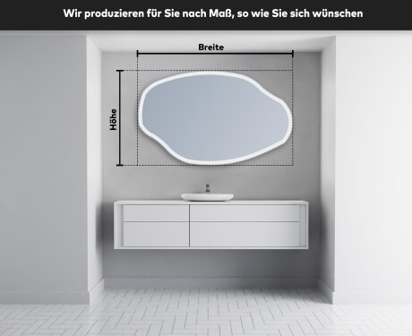 Wandspiegel Beleuchtet unregelmäßige Form O222 #3