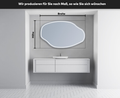 Wandspiegel Beleuchtet unregelmäßige Form O223 #3