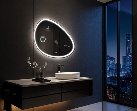 Unregelmäßiger Spiegel mit LED Beleuchtung H222 #4