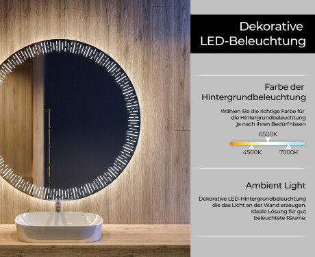 Runder Badspiegel mit LED Beleuchtung L35 #4