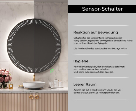 Runder Badspiegel mit LED Beleuchtung L35 #6