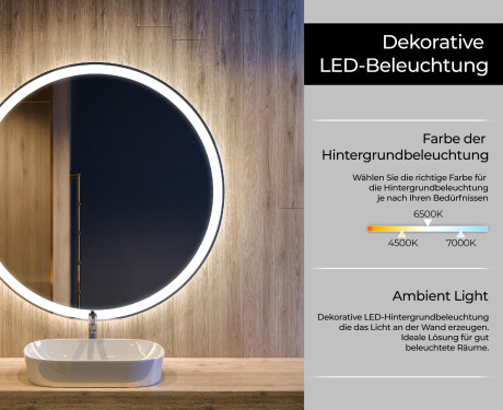 Runder Badspiegel mit LED Beleuchtung L76 #4