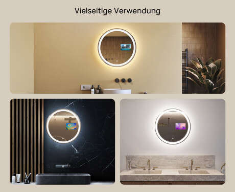 Runder Badspiegel mit LED Beleuchtung L76 90cm - SmartScreen, DualColor #2