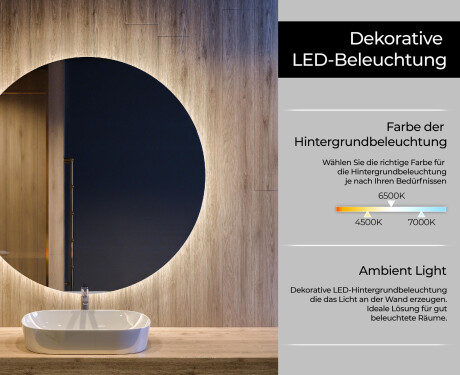 Runder Badspiegel mit LED Beleuchtung L82 #4