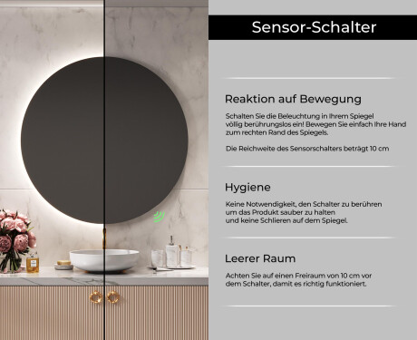 Runder Badspiegel mit LED Beleuchtung L82 #6