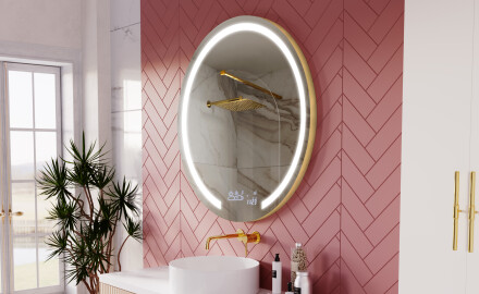 Runder Badspiegel mit LED Beleuchtung L96