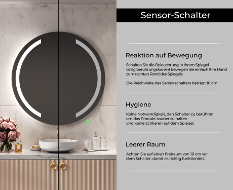 Runder Badspiegel mit LED Beleuchtung L97 #6