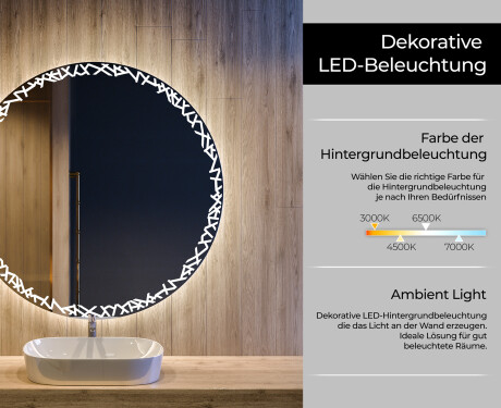 Runder Badspiegel mit LED Beleuchtung L115 #4