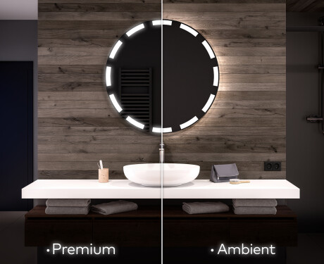 Runder Badspiegel mit LED Beleuchtung L117 #1