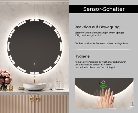 Runder Badspiegel mit LED Beleuchtung L121 #6