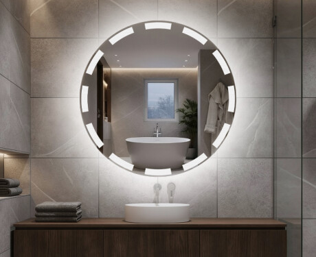 Batteriebetriebener LED Runde Spiegel L117