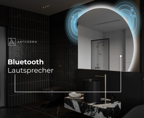 Unregelmäßige Spiegel angeschnitten mit LED Q221 #6