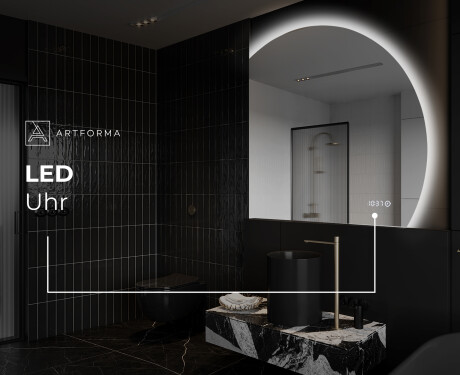 Unregelmäßige Spiegel angeschnitten mit LED Q221 #8