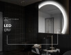 Unregelmäßige Spiegel angeschnitten mit LED Q222 #9