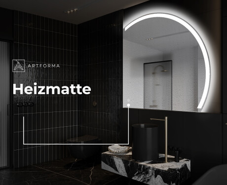 Unregelmäßige Spiegel angeschnitten mit LED Q222 #9