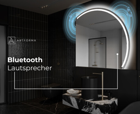 Runder Badspiegel angeschnitten mit LED beleuchting Q223 #7