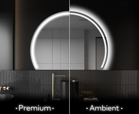 Unregelmäßige Spiegel angeschnitten mit LED W223