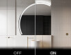 Runder Badspiegel angeschnitten mit LED beleuchting X222 #3