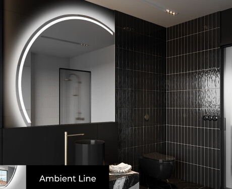 Unregelmäßige Spiegel angeschnitten mit LED X223