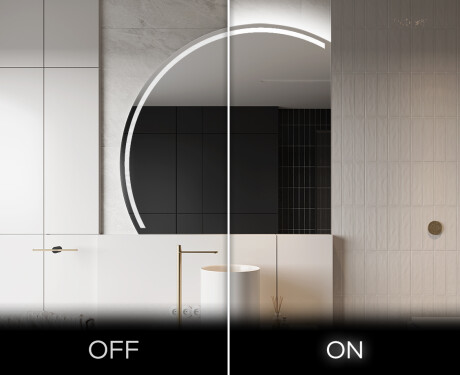 Unregelmäßige Spiegel angeschnitten mit LED X223 #3