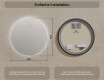 Runder Badspiegel mit LED Beleuchtung 80cm mit kaltem LED-Licht 7000K, warmem Licht 3000K oder neutralem Licht 4500K #7
