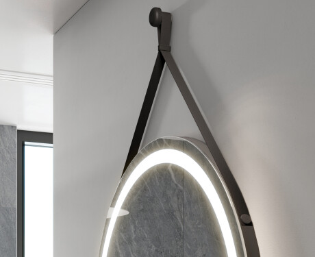 Spiegel rund zum Aufhängen mit Beleuchtung LED L96 #2