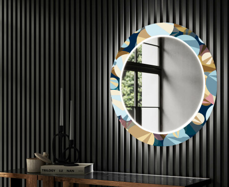 Runder dekorativer Spiegel mit LED-Beleuchtung für den Flur - Ball #2
