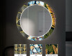 Runder dekorativer Spiegel mit LED-Beleuchtung für den Flur - Ball #6