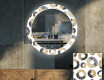 Runder dekorativer Spiegel mit LED-Beleuchtung für das Wohnzimmer - Donuts