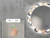 Runder dekorativer Spiegel mit LED-Beleuchtung für das Wohnzimmer - Donuts #5