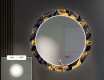 Runder dekorativer Spiegel mit LED-Beleuchtung für den Flur - Autumn Jungle #4